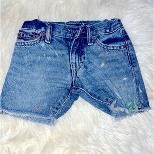 Paint splatter Ralph Lauren Polo shorts